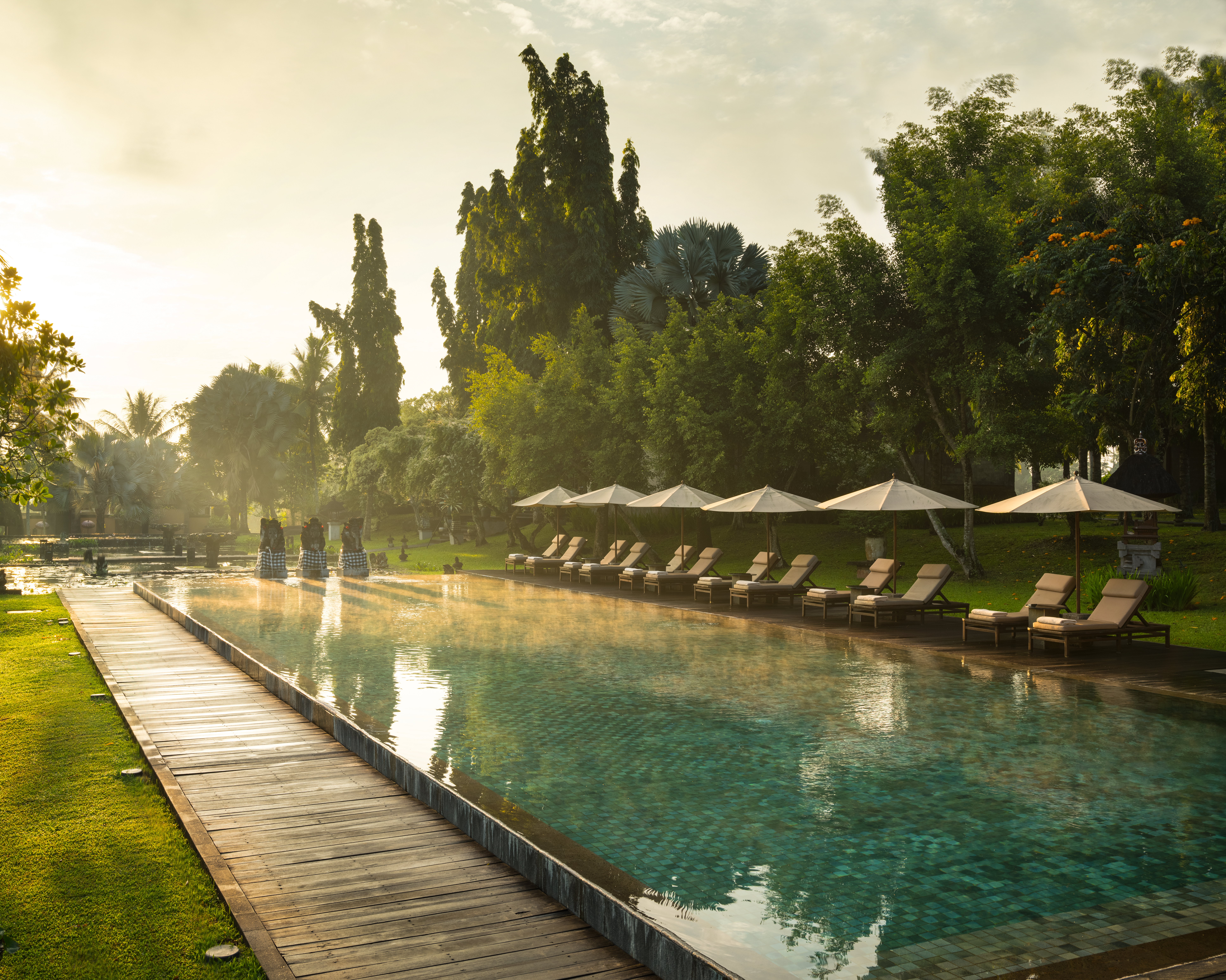 Main Swimming Pool in the morning